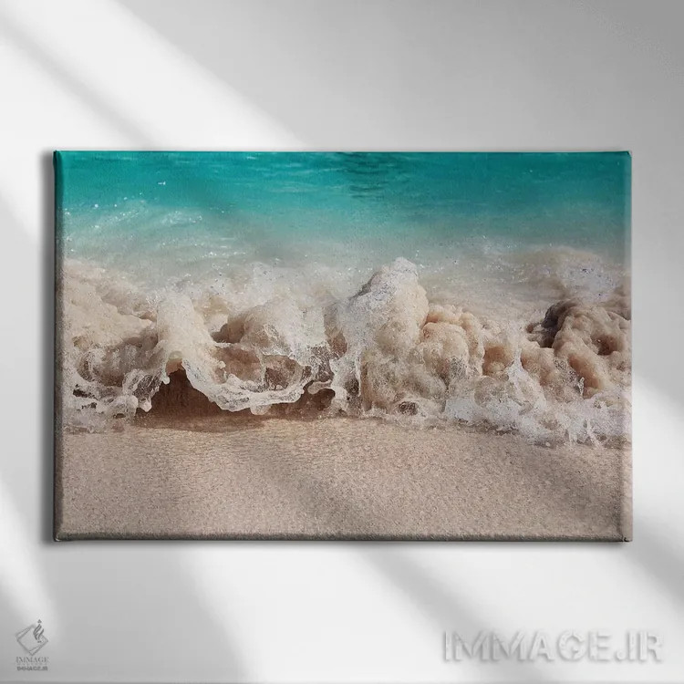 تابلو پوشش شنی اثر فرانک باندا - نمای روبهرو روی دیوار