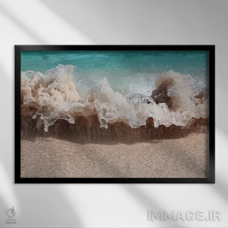 تابلو یخ زدن اثر فرانک باندا - نمای قابدار مشکی