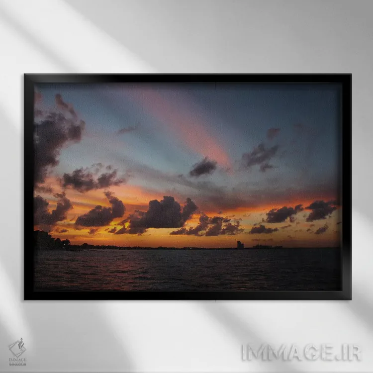 تابلو خاطرات تابستان I اثر فرانک باندا - نمای قابدار مشکی