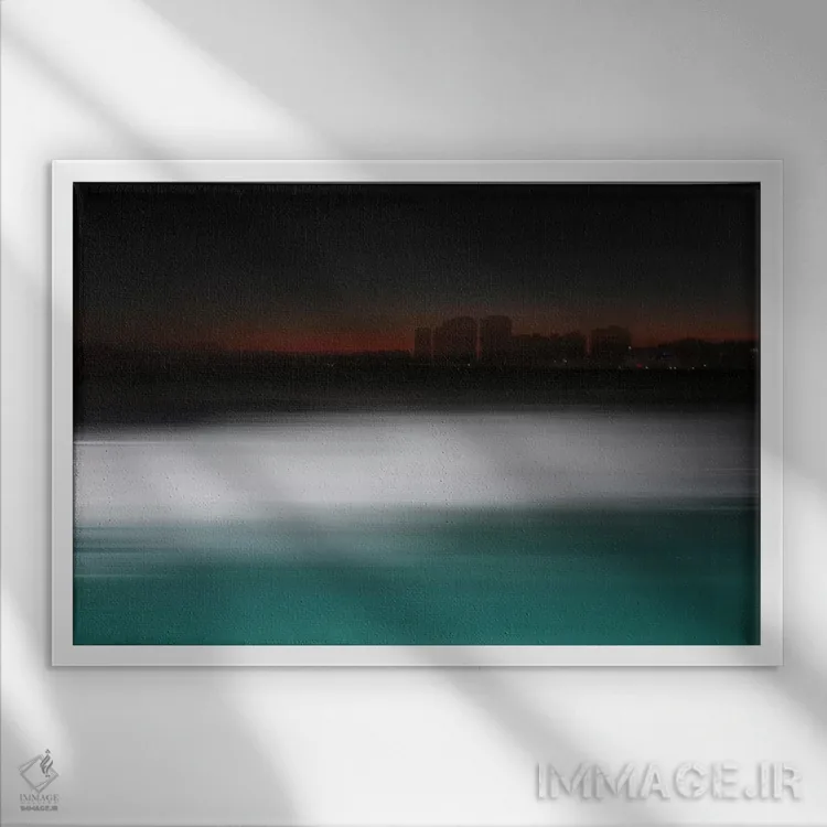 تابلو یکی بعداً دیگر اثر فرانک باندا - نمای قابدار سفید