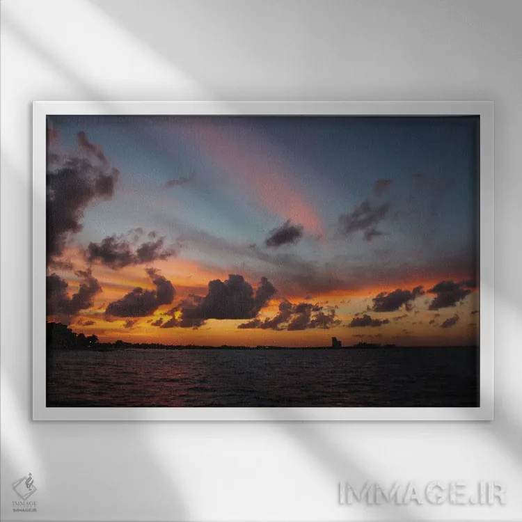 تابلو خاطرات تابستان I اثر فرانک باندا - نمای قابدار سفید