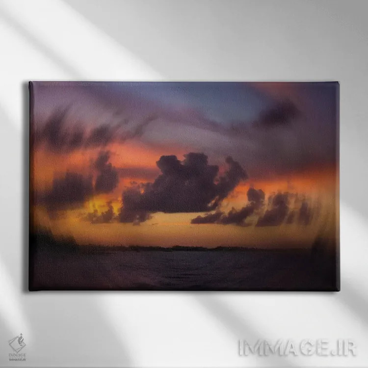 تابلو آشفتگی (توربولانس) اثر فرانک باندا - نمای روبهرو روی دیوار