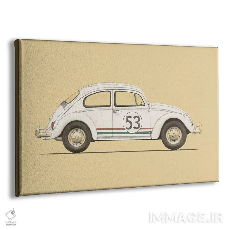 تابلو سوسک (خودرو یا حشره) اثر فلوران بُدار (هنرمند فرانسوی) - نمای پرسپکتیو محصول