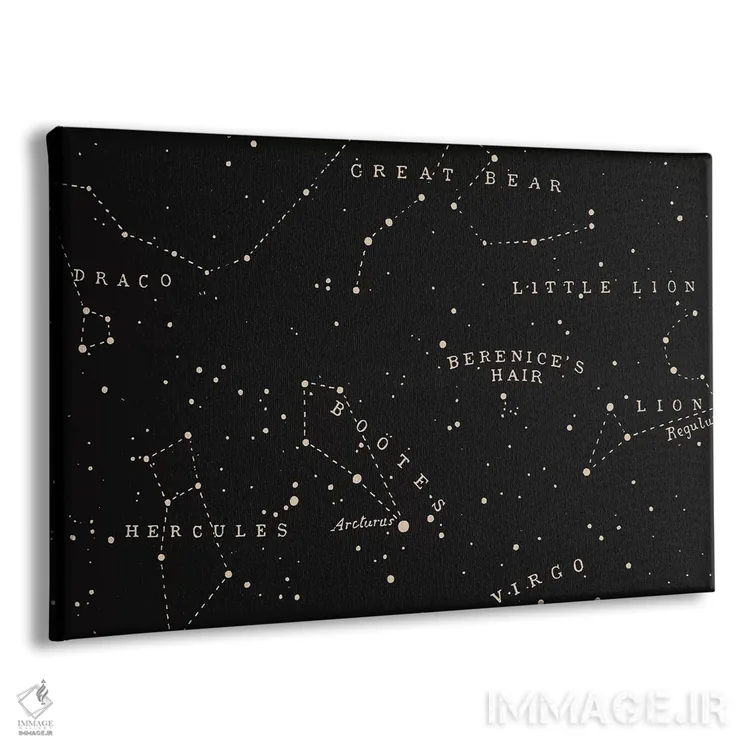 تابلو صورت فلکی I اثر فلوران بُدار (هنرمند فرانسوی) - نمای پرسپکتیو محصول