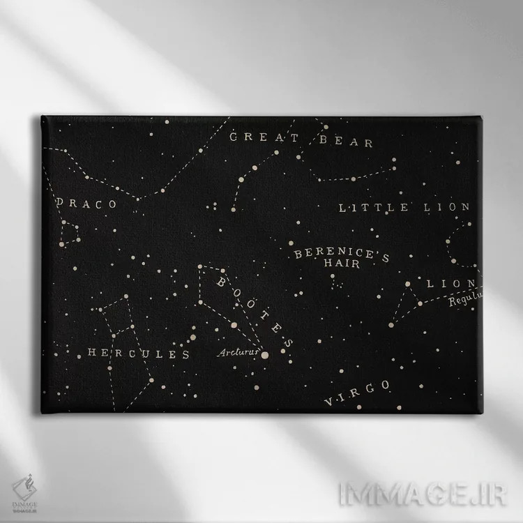 تابلو صورت فلکی I اثر فلوران بُدار (هنرمند فرانسوی) - نمای روبهرو روی دیوار