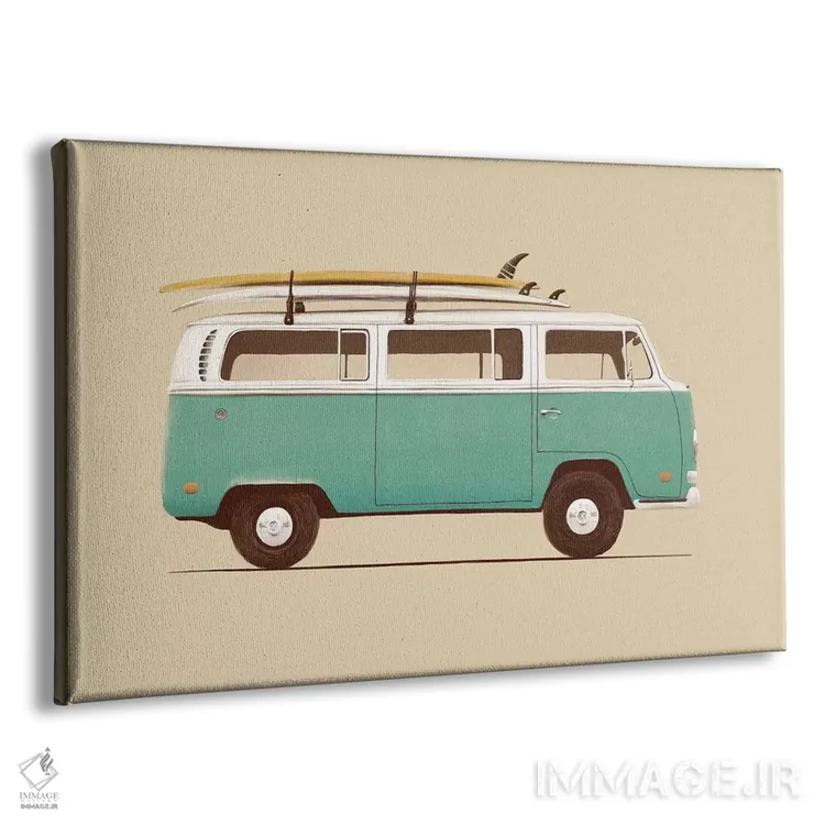 تابلو ون آبی اثر فلوران بُدار (هنرمند فرانسوی) - نمای پرسپکتیو محصول