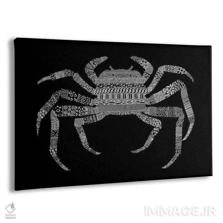 تابلو خرچنگ اثر فلوران بُدار (هنرمند فرانسوی) - نمای پرسپکتیو محصول