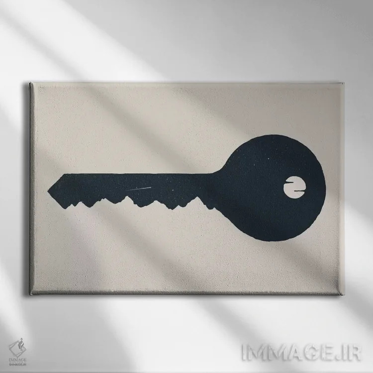 تابلو کلید کوه اثر فلوران بُدار (هنرمند فرانسوی) - نمای روبهرو روی دیوار