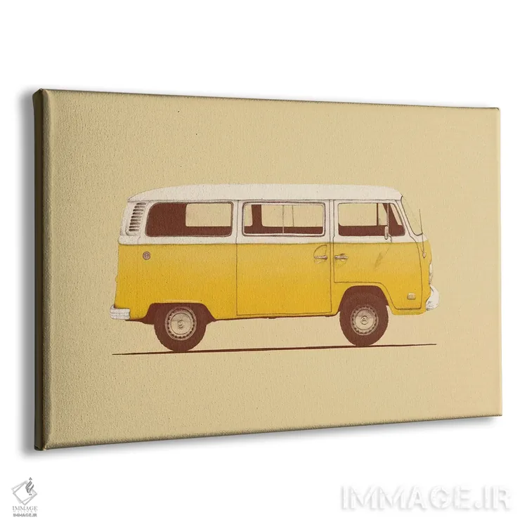 تابلو ون زرد اثر فلوران بُدار (هنرمند فرانسوی) - نمای پرسپکتیو محصول