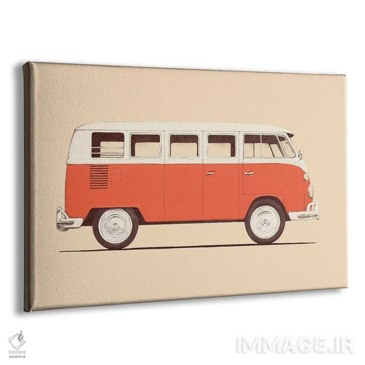 تابلو ون قرمز اثر فلوران بُدار (هنرمند فرانسوی) - نمای پرسپکتیو محصول