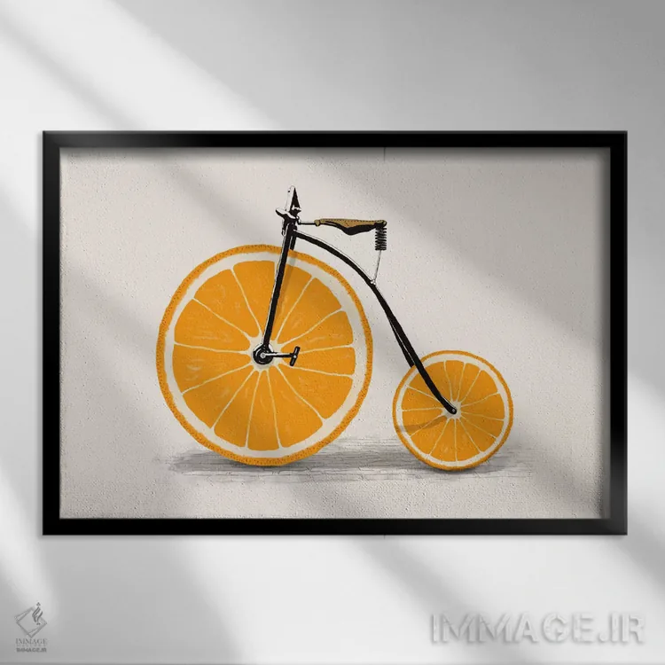 تابلو ویتامین اثر فلوران بُدار (هنرمند فرانسوی) - نمای قابدار مشکی