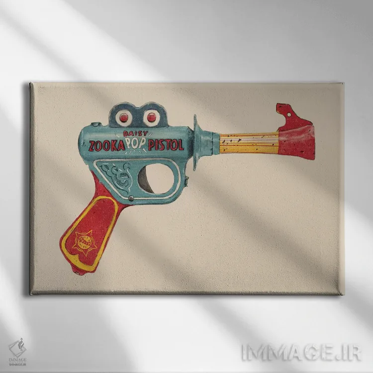 تابلو زوکا (نام خاص) اثر فلوران بُدار (هنرمند فرانسوی) - نمای روبهرو روی دیوار