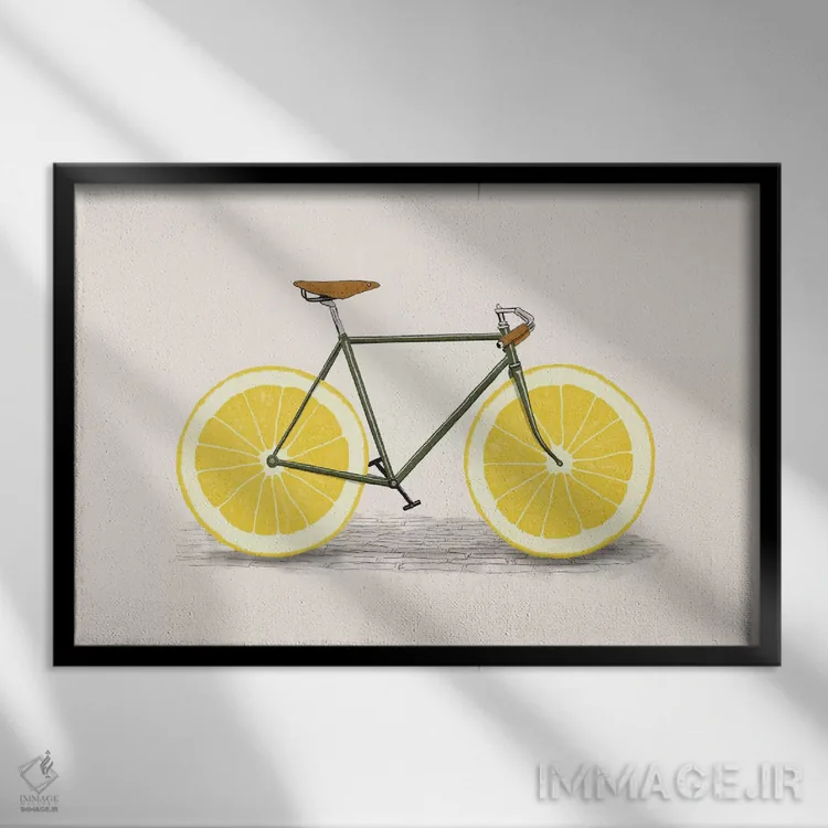 تابلو شور و نشاط اثر فلوران بُدار (هنرمند فرانسوی) - نمای قابدار مشکی