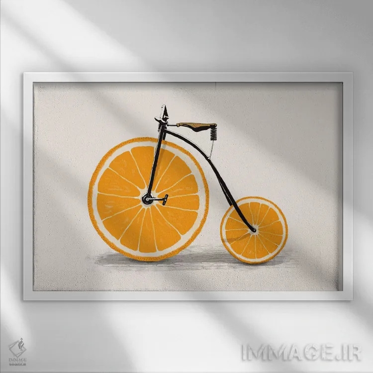 تابلو ویتامین اثر فلوران بُدار (هنرمند فرانسوی) - نمای قابدار سفید