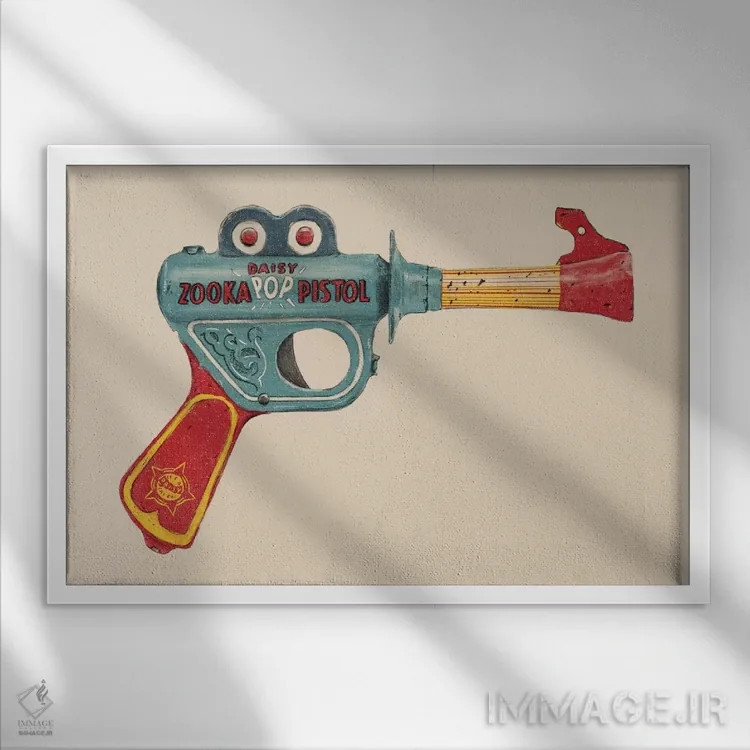 تابلو زوکا (نام خاص) اثر فلوران بُدار (هنرمند فرانسوی) - نمای قابدار سفید