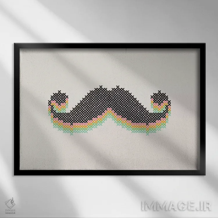 تابلو ماستیچ (نام خاص) اثر فلوران بُدار (هنرمند فرانسوی) - نمای قابدار مشکی