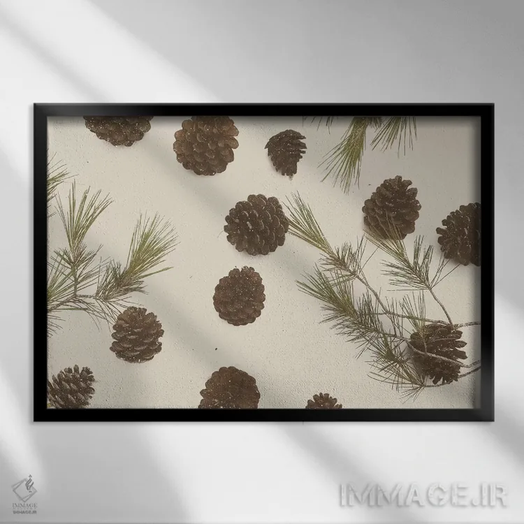 تابلو کریسمس مبارک عزیزم اثر فلوران بُدار (هنرمند فرانسوی) - نمای قابدار مشکی