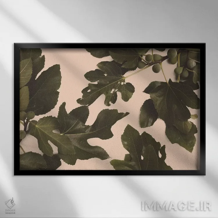 تابلو درخت انجیر اثر فلوران بُدار (هنرمند فرانسوی) - نمای قابدار مشکی