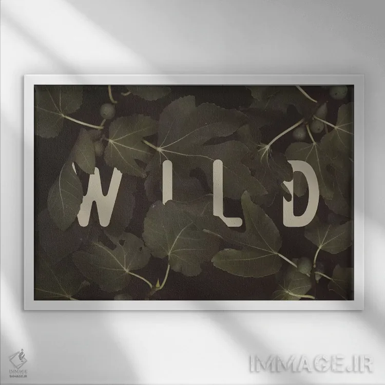 تابلو وحشی اثر فلوران بُدار (هنرمند فرانسوی) - نمای قابدار سفید