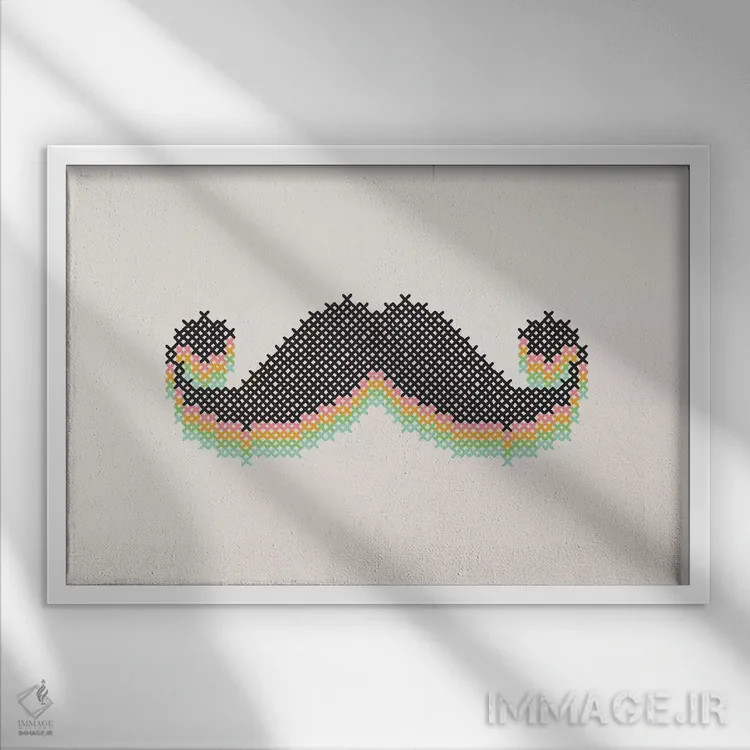 تابلو ماستیچ (نام خاص) اثر فلوران بُدار (هنرمند فرانسوی) - نمای قابدار سفید