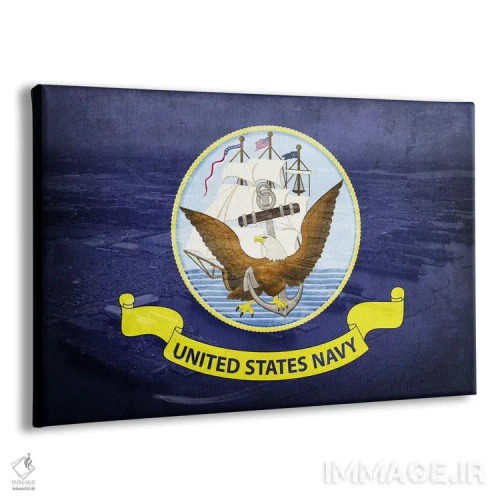 تابلو پرچم نیروی دریایی آمریکا (پسزمینه پایگاه نورفولک) ۲ اثر فایو بای فایو کالکتیو - نمای پرسپکتیو محصول