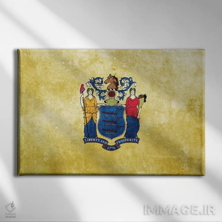 تابلو نیوجرسی ۱ اثر فایو بای فایو کالکتیو - نمای روبهرو روی دیوار