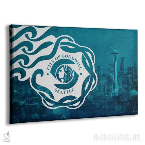 تابلو سیاتل، واشینگتن اثر آیکانواس (شرکت چاپ هنری) - نمای پرسپکتیو محصول