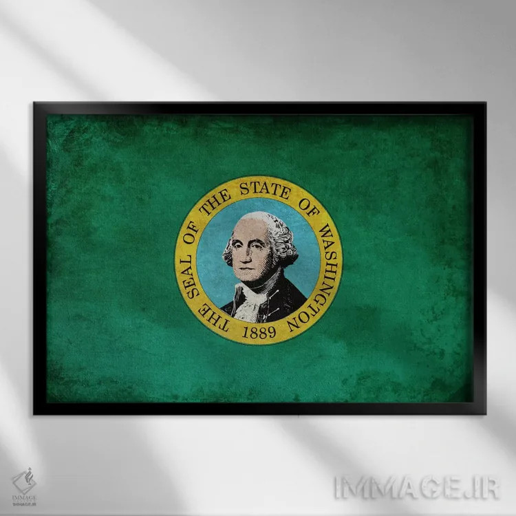 تابلو واشینگتن ۱ اثر فایو بای فایو کالکتیو - نمای قابدار مشکی
