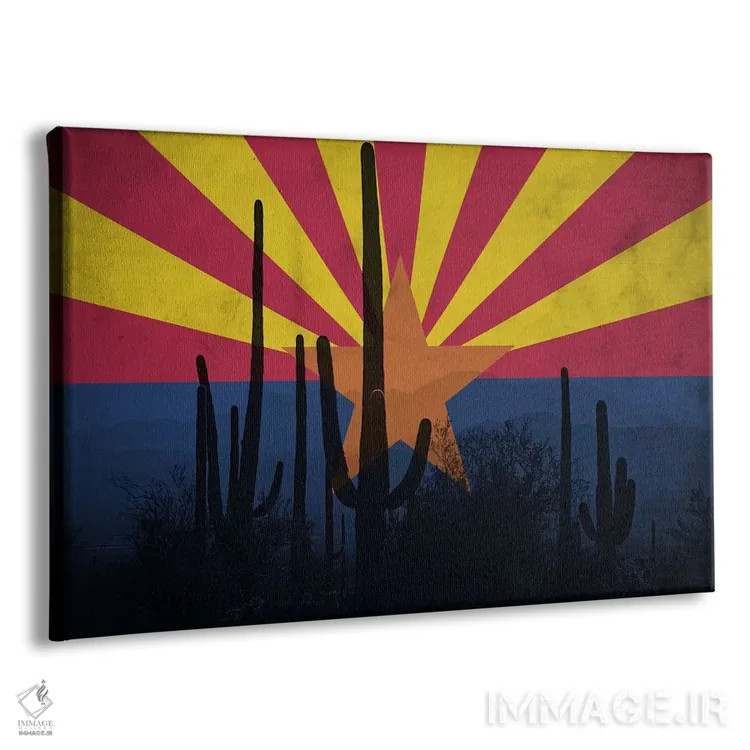 تابلو آریزونا (کاکتوسها) اثر فایو بای فایو کالکتیو - نمای پرسپکتیو محصول