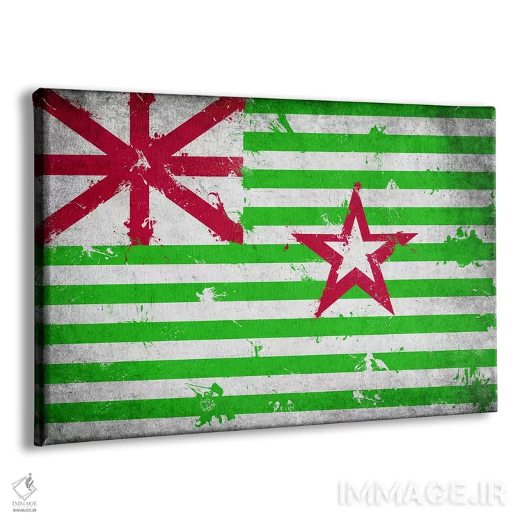 تابلو پرچم جایگزین تگزاس با رنگ تازه (استفن اف. آستین) اثر فایو بای فایو کالکتیو - نمای پرسپکتیو محصول