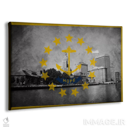 تابلو رود آیلند (منظره مرکز شهر پراویدنس) اثر فایو بای فایو کالکتیو - نمای پرسپکتیو محصول