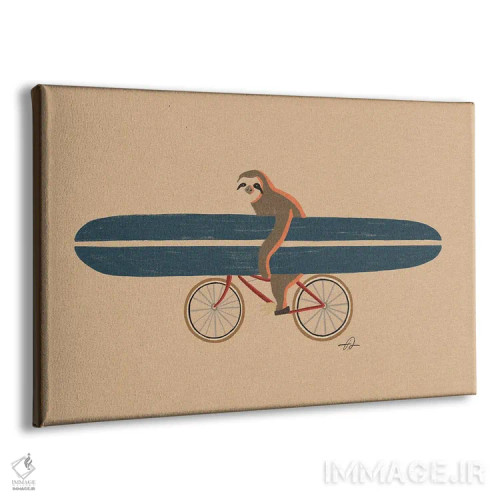 تابلو تنبل دوچرخهسوار اثر فابیان لاواتر - نمای پرسپکتیو محصول