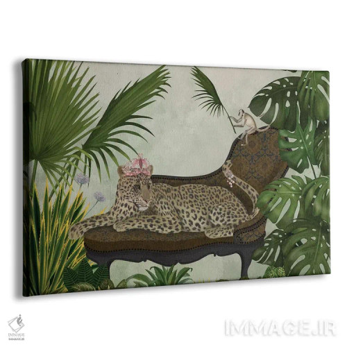تابلو شیزلان پلنگی اثر فب فانکی (استودیو هنری) - نمای پرسپکتیو محصول