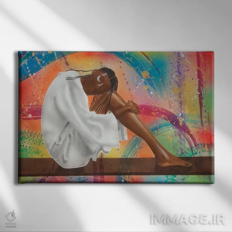 تابلو فکرکننده اثر فرد اودل - نمای روبهرو روی دیوار