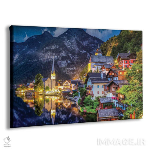 تابلو دهکده جادویی کوچکِ گمشده در کوهستان اثر فلوریان اولبرشتس - نمای پرسپکتیو محصول