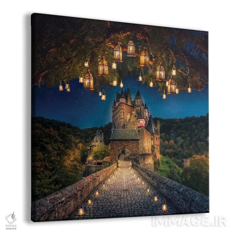 تابلو قلعه التز، آلمان اثر فلوریان اولبرشتس - نمای پرسپکتیو محصول