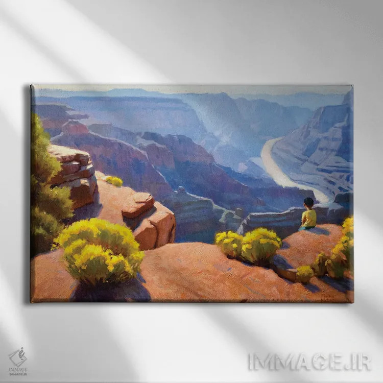 تابلو یک روز در سرزمین هاواسوپی اثر فرانک اورداز - نمای روبهرو روی دیوار