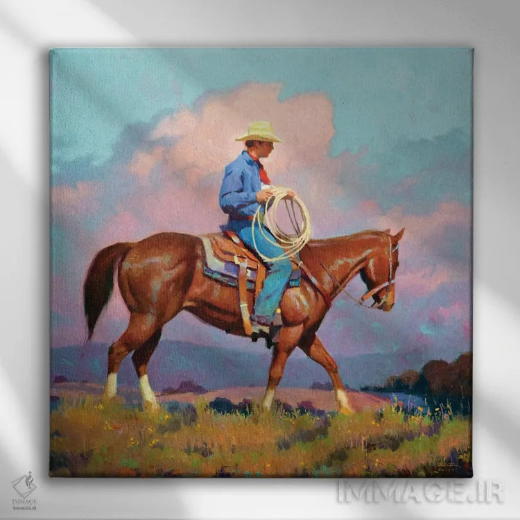 تابلو آمادهسازی برای نمایش اثر فرانک اورداز - نمای روبهرو روی دیوار