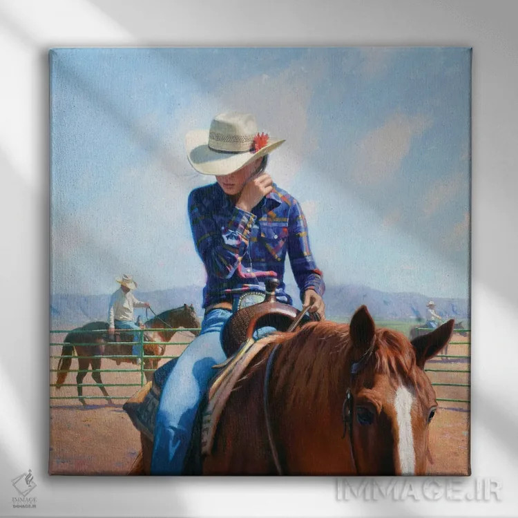 تابلو رز رودئو اثر فرانک اورداز - نمای روبهرو روی دیوار