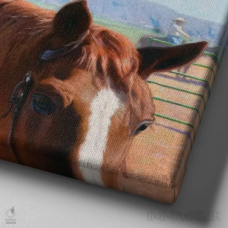 تابلو رز رودئو اثر فرانک اورداز - نمای نزدیک بافت بوم