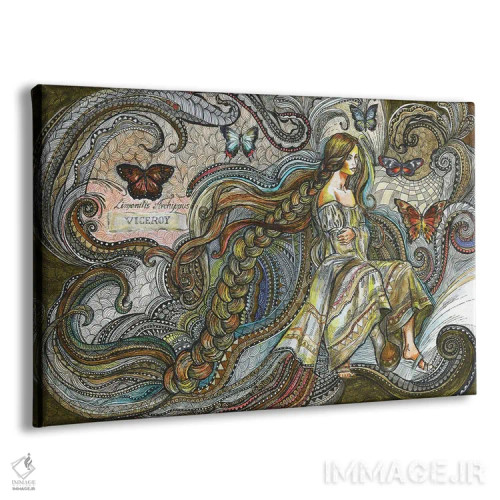 تابلو پری پروانهای اثر فانیتسا پترو - نمای پرسپکتیو محصول