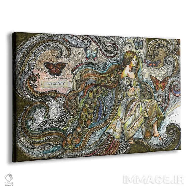 تابلو پری پروانهای اثر فانیتسا پترو - نمای پرسپکتیو محصول