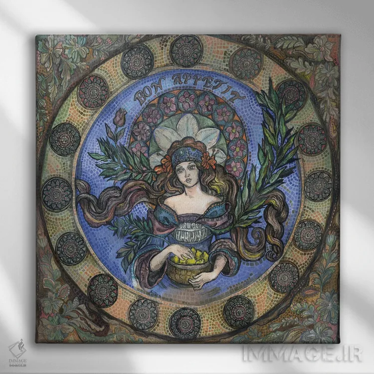 تابلو بون اپِتی! ۲ (نوش جان) اثر فانیتسا پترو - نمای روبهرو روی دیوار