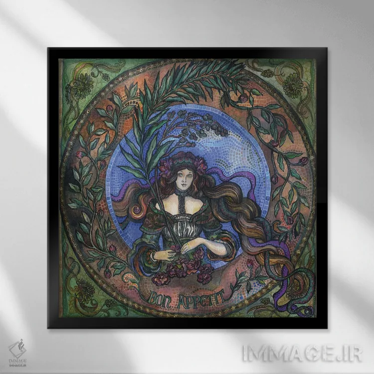 تابلو بون اپِتی! ۱ (نوش جان) اثر فانیتسا پترو - نمای قابدار مشکی