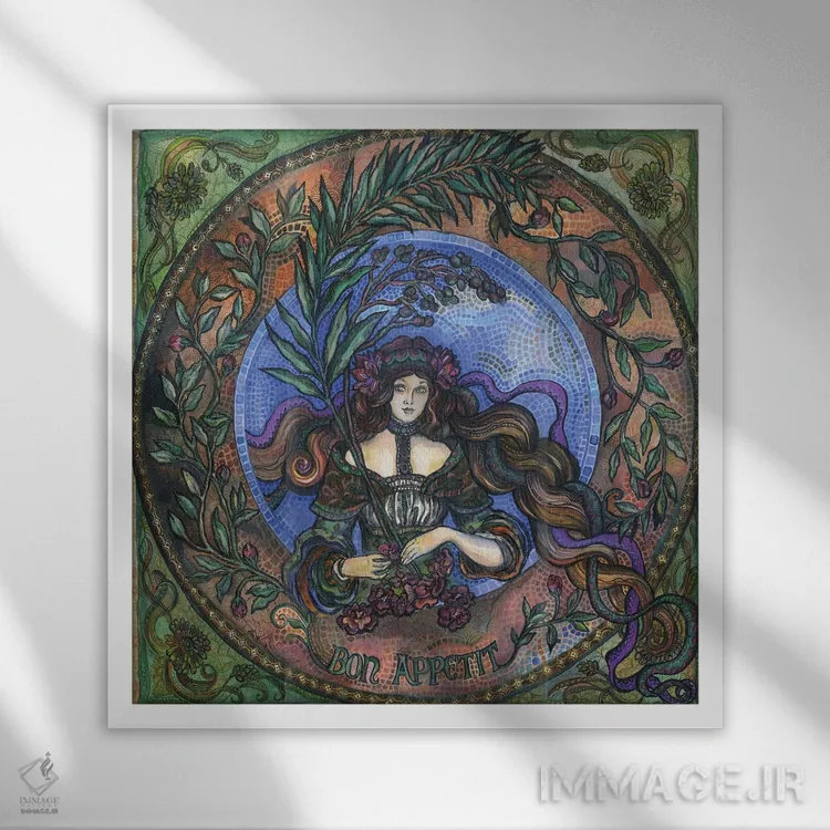 تابلو بون اپِتی! ۱ (نوش جان) اثر فانیتسا پترو - نمای قابدار سفید