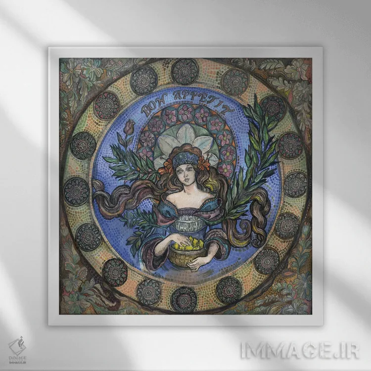 تابلو بون اپِتی! ۲ (نوش جان) اثر فانیتسا پترو - نمای قابدار سفید