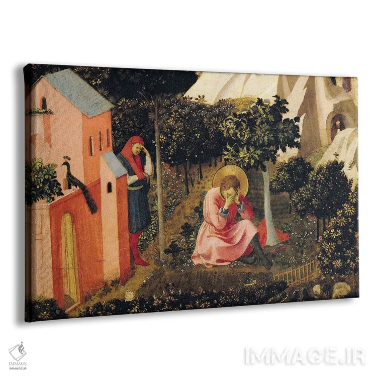 تابلو تبدیل سنت آگوستین (موزه توماس-هنری) اثر فرا آنجلیکو (نقاش ایتالیایی) - نمای پرسپکتیو محصول