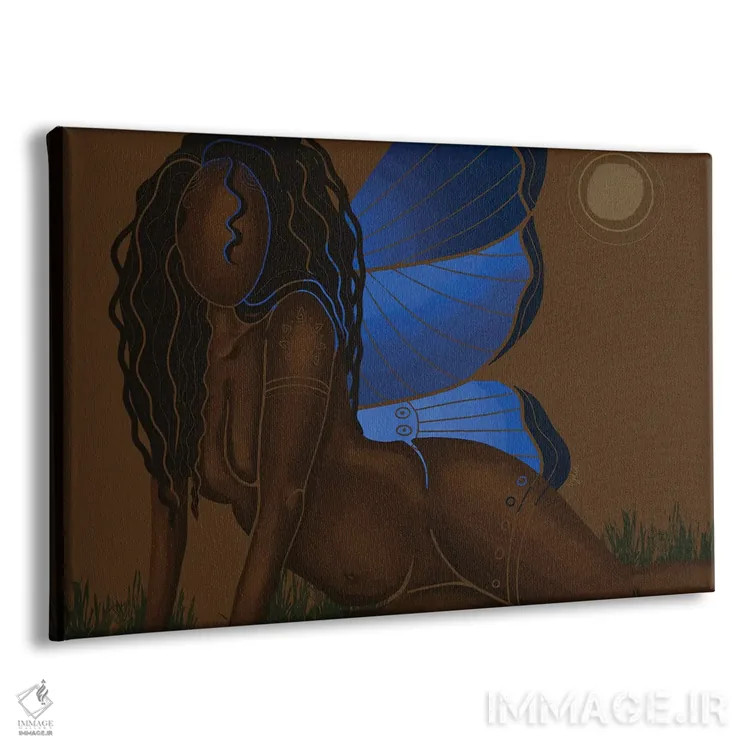 تابلو پروانه سیاه اثر نیدیا دراز (نام هنری/استودیو) - نمای پرسپکتیو محصول