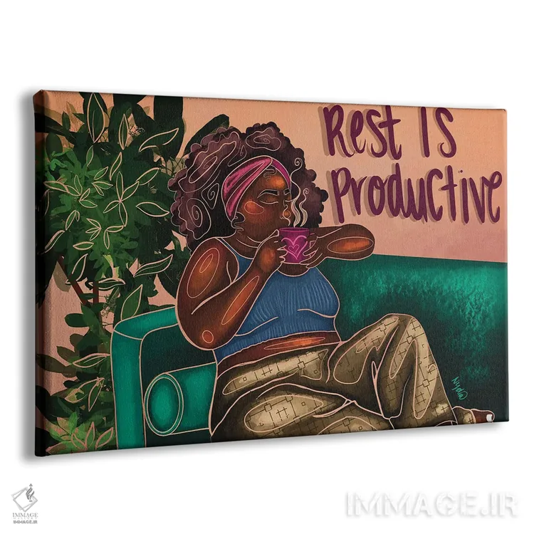 تابلو استراحت مفید است اثر نیدیا دراز (نام هنری/استودیو) - نمای پرسپکتیو محصول