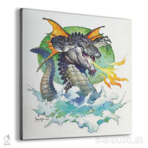 تابلو "تمساح پرنده" اثر فرانک فرزتا (تصویرگر و طراح کمیک آمریکایی) - نمای پرسپکتیو محصول